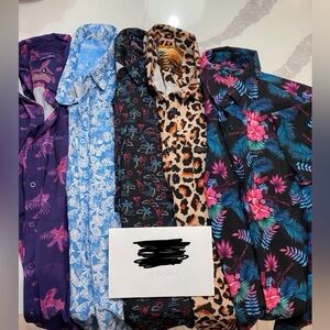 Retro Rifle Large Button Down